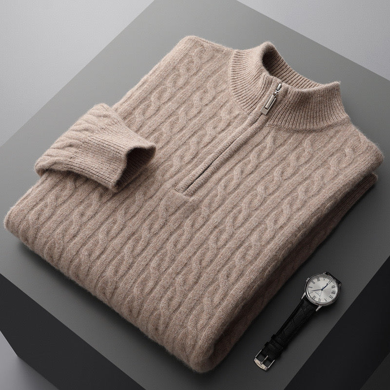 SEOSAN QUARTER ZIP SWEATER