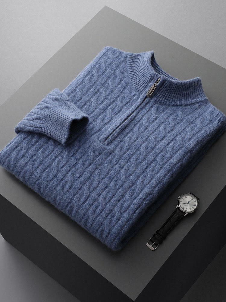 SEOSAN QUARTER ZIP SWEATER