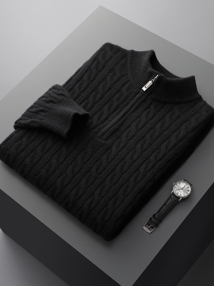 SEOSAN QUARTER ZIP SWEATER