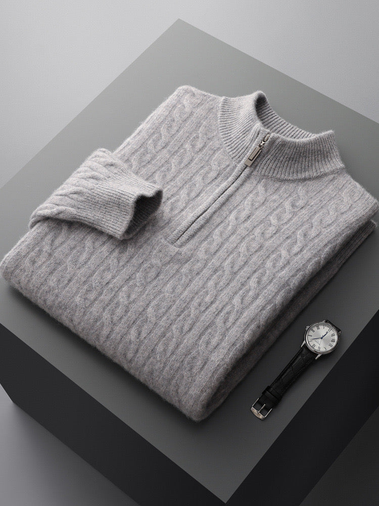 SEOSAN QUARTER ZIP SWEATER